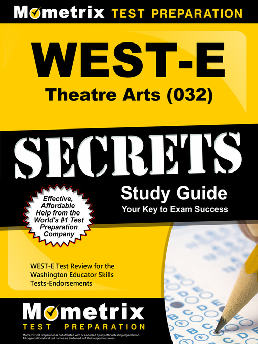 Cover image for WEST-E Theatre Arts (032) Secrets Study Guide
